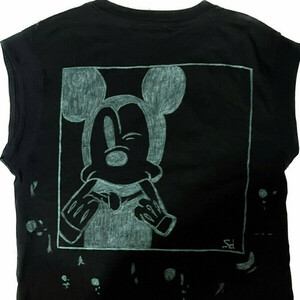 Mickey T-shirt (Black colour, Small)