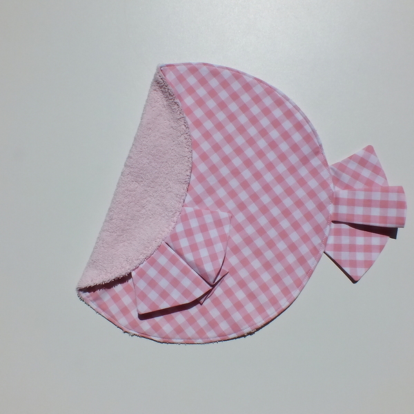 Παιδικό σουπλά (35x35 εκ.) 1 τεμάχιο - Καραμέλα ροζ - ύφασμα, κορίτσι, χειροποίητα, σουπλά, για παιδιά - 2