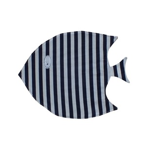 Παιδικό σουπλά (40x30 εκ.) 1 τεμάχιο - ψαράκι μπλε navy - ύφασμα, αγόρι, χειροποίητα, σουπλά, για παιδιά