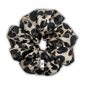 Leopard XL scrunchie - ύφασμα, για τα μαλλιά, λαστιχάκια μαλλιών