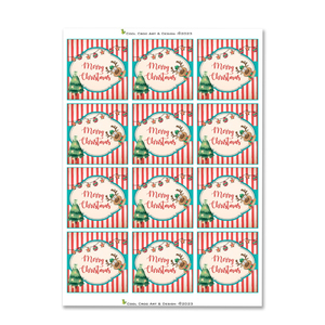 ΕΚΤΥΠΩΣΙΜΑ Αυτοκόλλητα-Ετικέτες Ευχές Χριστουγέννων- Merry Christmas Tag #103- 6cm - αυτοκόλλητα, merry christmas, DIY, κάρτες