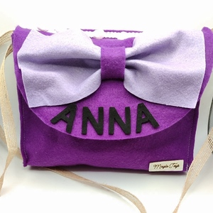 Τσάντα Παιδική Purple Bow - τσαντάκια - 2