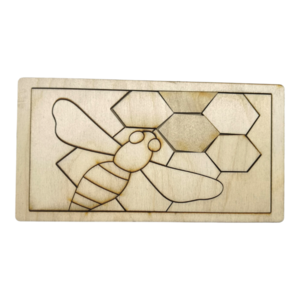 Ξύλινο παζλ με θέμα μέλισσα - ξύλινα παιχνίδια