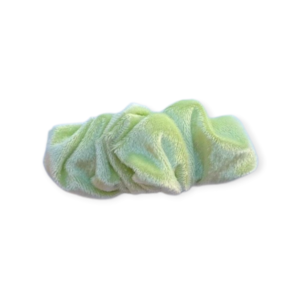 scrunchie barrette λαχανί - ύφασμα, μέταλλο, hair clips