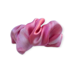 scrunchie barrette tie dye ροζ - ύφασμα, μέταλλο, hair clips