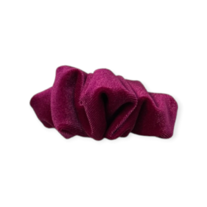 scrunchie barrette βελούδινο φούξια - ύφασμα, μέταλλο, hair clips