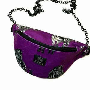 Γυναικείο Τσαντάκι Μέσης ‘Zebra belt bag’ - ύφασμα, all day, μέσης