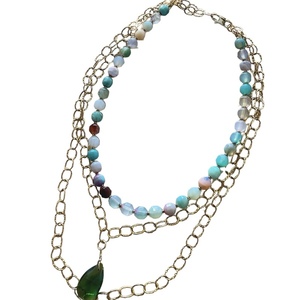 Helen of Troy necklace - ημιπολύτιμες πέτρες, αλυσίδες, επιχρυσωμένα, μακριά, candy