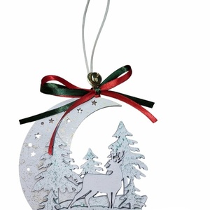 Χριστουγεννιάτικο ξύλινο στολίδι 13cm (μεγάλο) - ξύλο, χριστουγεννιάτικα δώρα, στολίδια - 2