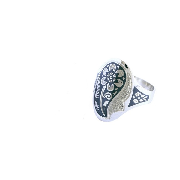 Ασημένιο Δαχτυλίδι Μπουκέτο - ασήμι 925, λουλούδι, σταθερά - 2