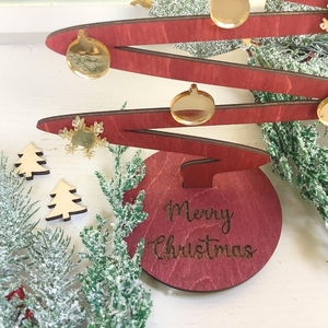 Ξύλινο Χριστουγεννιάτικο Δέντρο Διακοσμητικό - Στολίδι - Δώρο - αστέρι, σπίτι, plexi glass, διακοσμητικά, δέντρο - 3