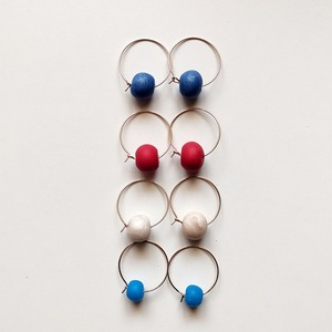 Mini pearls - πηλός, κρίκοι, μικρά, πέρλες, γάντζος - 3