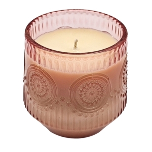 Χειροποίητο Αρωματικό Κερί Σόγιας σε ροζ ποτήρι τύπου vintage 430γρ με άρωμα της επιλογής σας - αρωματικά κεριά, κεριά, κερί σόγιας
