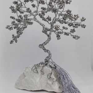 Silver bonsai - γυαλί, πέτρα, σπίτι, μέταλλο, διακοσμητικά - 2
