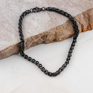 Black Chain Bracelet - βραχιόλια, ατσάλι
