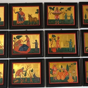 Ζωδιακός κύκλος στην Βυζαντινή Τέχνη - πίνακες & κάδρα, πίνακες ζωγραφικής, εικόνες αγίων
