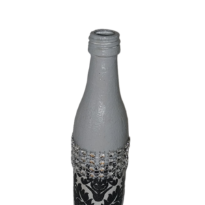 Διακοσμητικό μπουκάλι ασημί 50ml - γυαλί, διακοσμητικά μπουκάλια