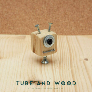 Crazy Robot Διακοσμητικό- TAWCR0036 - ξύλο, mdf, μέταλλο, διακοσμητικά - 2