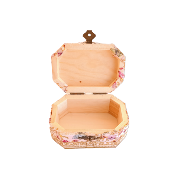 Διακοσμητικό κουτί δώρου μακρόστενο με πεταλούδες / μικρό / ξύλινο / Twice Treasured - ξύλο - 4