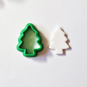 Χριστουγεννιάτικο δέντρο κουπάτ για πολυμερικό πηλό ή ζύμη - χριστουγεννιάτικο δέντρο, υλικά κοσμημάτων, υλικά κατασκευών, πολυμερικό πηλό