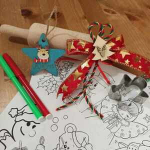 το μαγικό κουτί των Χριστουγέννων για παιδιά ( Box1) - ξύλο, στολίδι δέντρου, σετ δώρου, προσωποποιημένα - 3