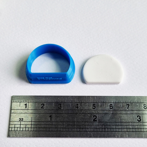 Κύκλος μισός 02 κουπάτ για πολυμερικό πηλό ή ζύμη για μπισκότα - κύκλος, υλικά κοσμημάτων, υλικά κατασκευών, πολυμερικό πηλό - 2