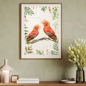 Semi gloss αφίσες Woodland Birds 60x40 (set of 2) - κορίτσι, αγόρι, αφίσες, ζωάκια - 3