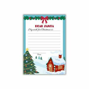 Ψηφιακό εκτυπώσιμο γράμμα Dear Santa Claus / Εκτυπώσιμο Α4 /PDF - φύλλα εργασίας