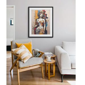 "Καρυάτιδα, η Κόρη από τις Καρυές" - Αριθμημένο Συλλεκτικό αντίτυπο σε καμβά, 75x100cm, με υπογεγραμμένο πιστοποιητικό - πίνακες & κάδρα, καμβάς, πίνακες ζωγραφικής - 3
