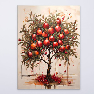 "Η Ροδιά" - Αριθμημένο Συλλεκτικό αντίτυπο σε καμβά, 75x100cm, με υπογεγραμμένο πιστοποιητικό - πίνακες & κάδρα, καμβάς, πίνακες ζωγραφικής, δέντρο
