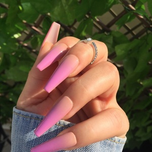 Press On Nails - Pink Ombre - μακιγιάζ και νύχια - 3