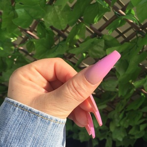 Press On Nails - Pink Ombre - μακιγιάζ και νύχια - 4