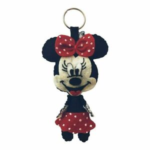 Disney μπρελόκ Mickey & Minnie Mouse - ύφασμα, βαμβακερό νήμα, ζευγάρια, σπιτιού - 3