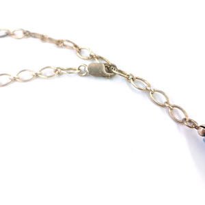 Κολιέ με βενετσιάνικες γυάλινες χάντρες, shell pearls και ασήμι 925 - ασήμι 925 - 4