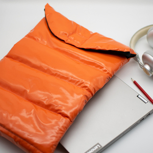 Πορτοκαλί Θήκη Tablet - Puffer Θήκη Laptop - Τσάντα Φάκελος Tablet - Προστασία Laptop - Τσάντα Βινυλίου - ύφασμα
