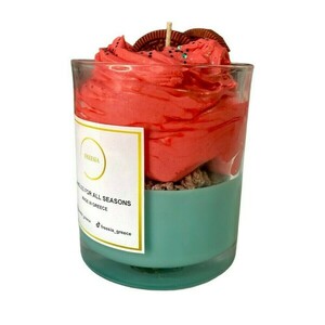 Κερί φυτικό χειροποίητο 300gr με άρωμα Τζίντζερ-Κανέλα - κερί, αρωματικά κεριά, κεριά, vegan κεριά