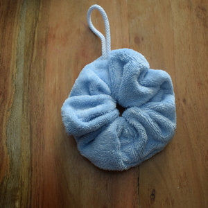 Σφουγγάρι από πετσέτα μπαμπού- ροζ/γαλάζιο - 4