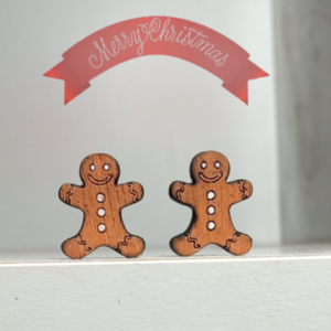ΧΡΙΣΤΟΥΓΕΝΝΙΑΤΙΚΑ ΣΚΟΥΛΑΡΙΚΙΑ ΞΥΛΙΝΑ ΜΠΙΣΚΟΤΑΚΙΑ 1cm(gingerbread man) - ξύλο, καρφωτά, μικρά, χριστουγεννιάτικα δώρα, φθηνά - 4