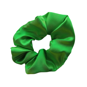 Κοκκαλάκι μαλλιών scrunchie σατέν πράσινο ανοιχτό - ύφασμα, λαστιχάκια μαλλιών