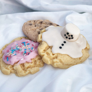 Snowman cookies wax melts ( μπισκοτο βουτυρου ) - αρωματικά κεριά, χιονάνθρωπος, waxmelts - 2