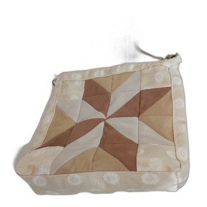 Υφασμάτινη τσάντα patchwork δερμάτινη σε αποχρώσεις του μπεζ - ύφασμα, ώμου, μεγάλες, δερματίνη, πάνινες τσάντες - 3