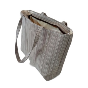 Υφασμάτινη τσάντα ώμου - patchwork (κάθετες λωριδες) - ύφασμα, ώμου, μεγάλες, all day - 3