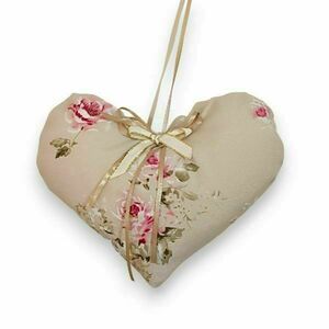 Χειροποίητο διακοσμητικό μαξιλαράκι καρδιά με λουλουδάκια - καρδιά, κορίτσι, μαξιλάρια - 2