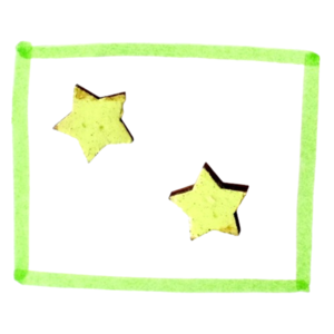 Ξύλινα σκουλαρίκια "Αστέρι" σε πράσινο χρώμα - ξύλο, αστέρι, καρφωτά, μικρά, χριστουγεννιάτικα δώρα - 2