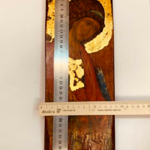 Ξυλινη εικονα Άγγελος με Decoupage & Διακόσμηση με μικτή τεχνική 40χ13χ2 εκ.Παλαιωμένη με φύλλα χρυσου. - ξύλο, πίνακες & κάδρα, χειροποίητα, δώρο για γιατρό, ξύλινα διακοσμητικά τοίχου, εικόνες αγίων - 3