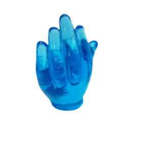 Χειροποίητο διακοσμητικό χέρι με μωρό από υγρό γυαλί γαλάζιο 11,5 * 6 εκ. - ρητίνη, διακοσμητικά, γενική διακόσμηση - 3