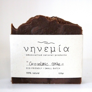 Χειροποίητο σαπούνι ελαιολάδου "Chocolate Cake" - 100% φυσικό, προσώπου, σώματος