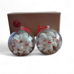 Xριστουγεννιάτικες Mπάλες Γεμάτες Με Χειροποίητα wax melts snowman - αρωματικά κεριά, χριστουγεννιάτικα δώρα, αρωματικό χώρου, 100% φυτικό, soy wax