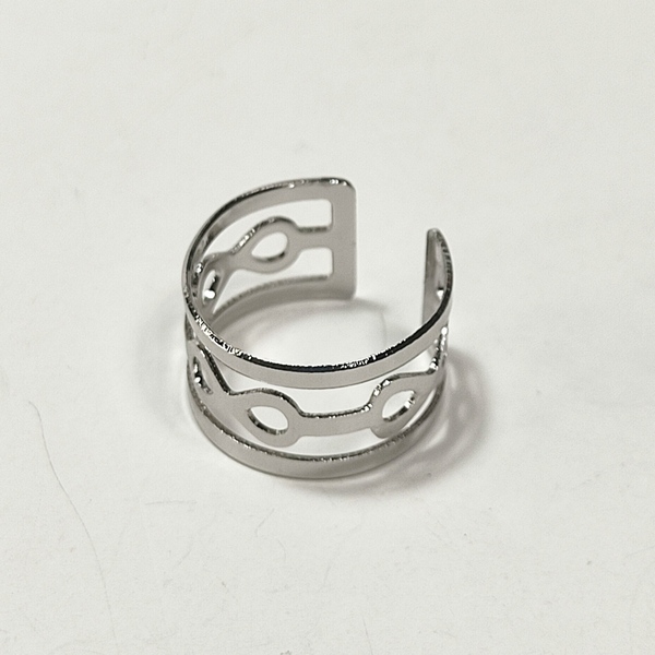 Δαχτυλίδι σεβαλιέ μεταλλικό άπειρο - ορείχαλκος, επάργυρα, άπειρο, αυξομειούμενα, φθηνά - 3