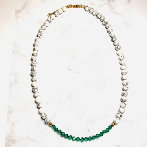 Mystic necklace - ημιπολύτιμες πέτρες, χάντρες, κοντά, φθηνά